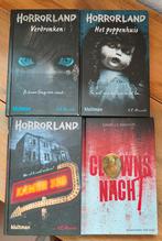 Horror Land 3 boeken en Clowns Nacht. Jeugd Horror boeken, Ophalen of Verzenden, Zo goed als nieuw