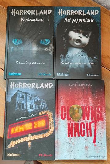 Horror Land 3 boeken en Clowns Nacht. Jeugd Horror boeken beschikbaar voor biedingen