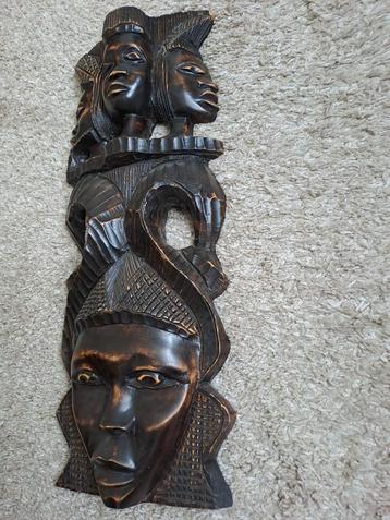 Zwaar,groot,goede kwaliteit,houten wanddeco. Masker. Afrika beschikbaar voor biedingen