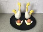 Pasen 2 eierdoppen en 2 kippen aardewerk samen €10, Diversen, Pasen, Ophalen of Verzenden, Nieuw