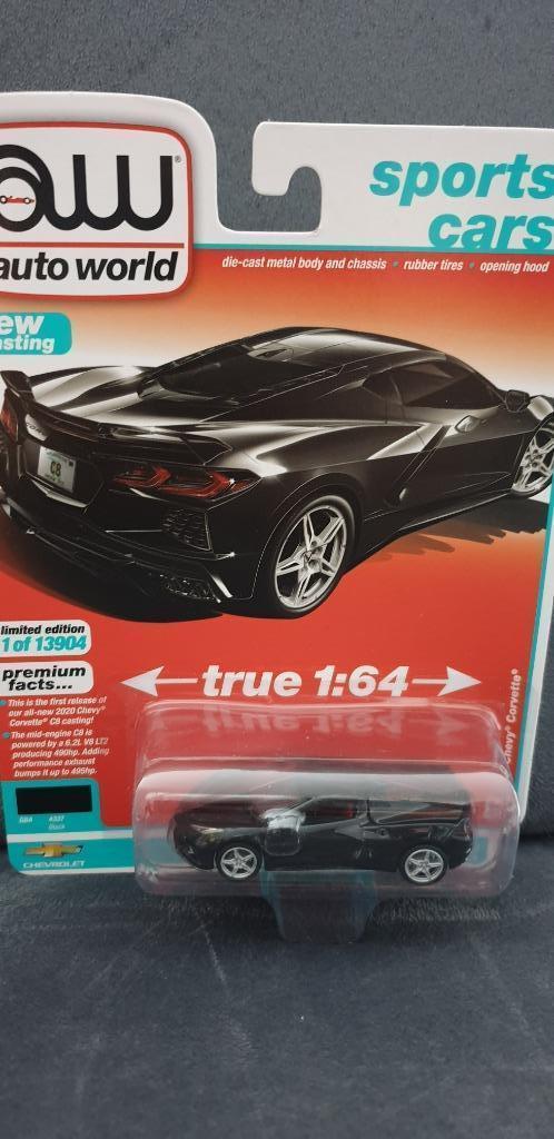 Chevrolet Corvette Autoworld 1:64, Hobby en Vrije tijd, Modelauto's | Overige schalen, Nieuw, Auto, Ophalen of Verzenden