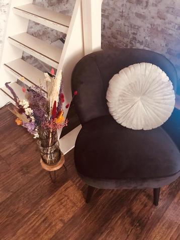 Woood Fauteuils - Antraciet Fluweel (2 stuks) beschikbaar voor biedingen