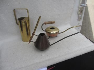 DRIE Vintage plantengieters jaren 50/ 60 beschikbaar voor biedingen