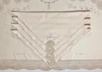 Antiek Frans tafelkleed met 12 servetten Richelieu handwerk, Antiek en Kunst, Antiek | Kleden en Textiel, Ophalen of Verzenden