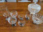 Kristal & Glaswerk met verzilverde voet., Ophalen of Verzenden