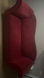 Rode Suède Loveseat Bank, Huis en Inrichting, Banken | Bankstellen, Ophalen, Gebruikt, 150 tot 200 cm, Tweepersoons