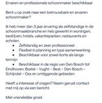 Schoonmaken, Ophalen of Verzenden