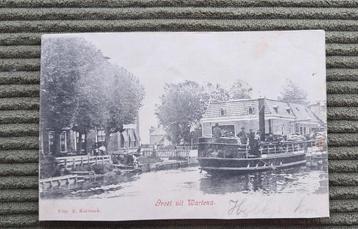 Oude briefkaart Wartena, Friesland - Beschreven beschikbaar voor biedingen