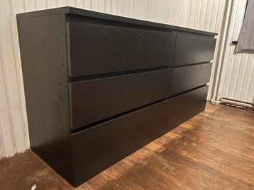 IKEA Ladekast Zwart - MALM