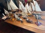 handgemaakte collectie antieken modelboten en accessoires, Hobby en Vrije tijd, Modelbouw | Boten en Schepen, Ophalen of Verzenden