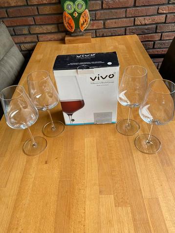 Vivo rode wijn glazen beschikbaar voor biedingen