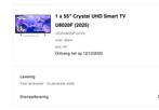 Gloednieuwe Samsung 55 inch UE55U8020FU, Tickets en Kaartjes, Eén persoon