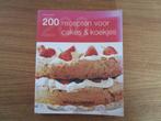 Nr.60: Kookboek bakboek 200 recepten voor Cake's en Koekjes, Boeken, Ophalen of Verzenden, Zo goed als nieuw