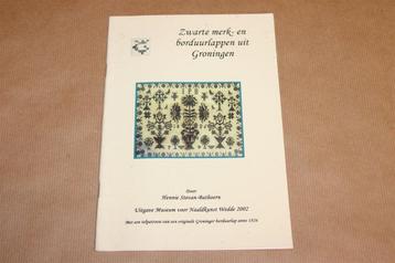 Zwarte merk- en borduurlappen uit Groningen beschikbaar voor biedingen