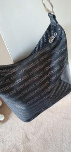 Armani tas, Verzenden, Zo goed als nieuw, Zwart, Leer