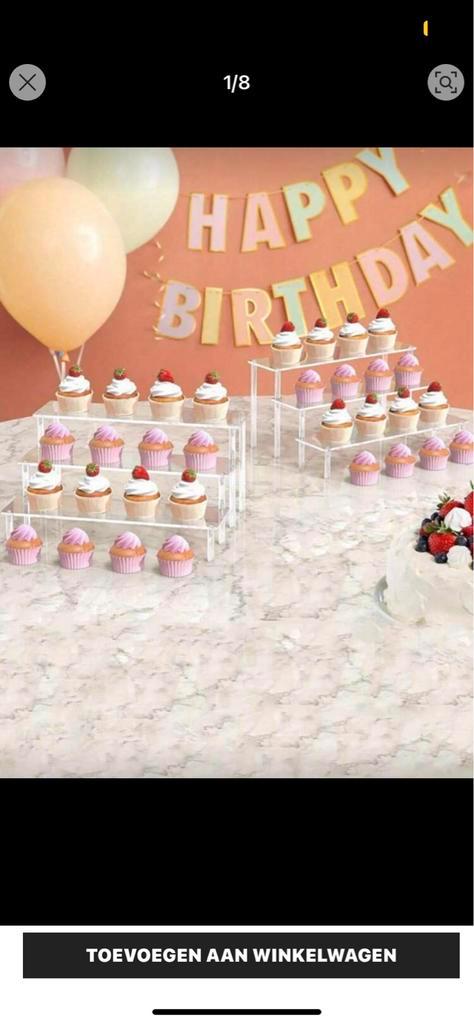 Taart Display Standaard - Perfect voor Verjaardagen!, Hobby en Vrije tijd, Feestartikelen | Verhuur, Nieuw, Verjaardag, Ophalen