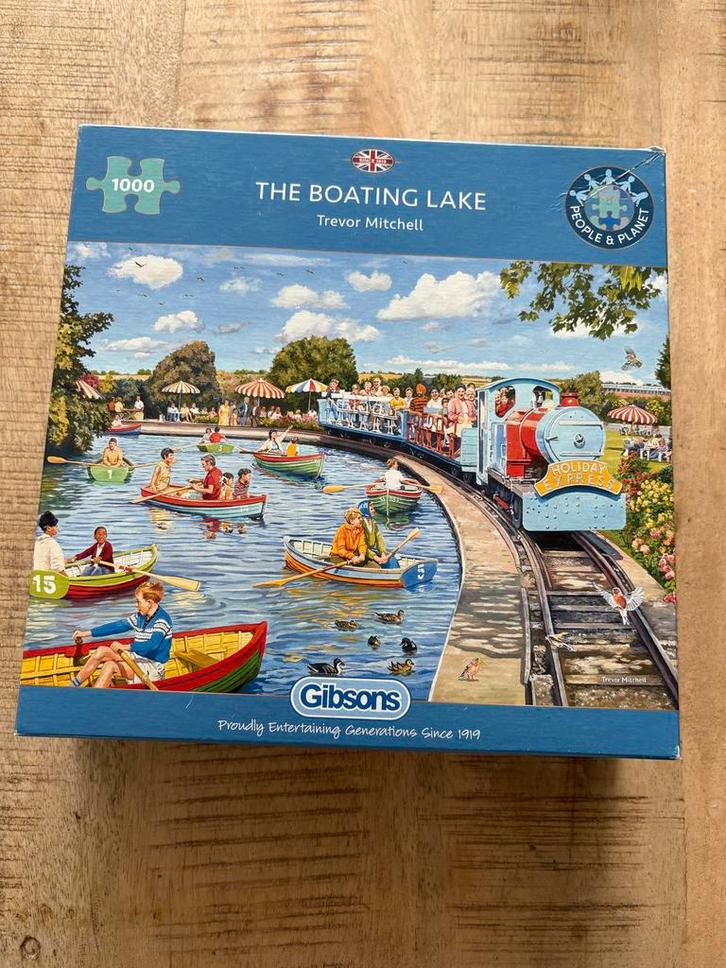 Puzzels oa Gibson - 1000 stukjes, Hobby en Vrije tijd, Denksport en Puzzels, Zo goed als nieuw, Legpuzzel, 500 t/m 1500 stukjes