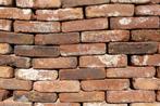 Oude bruin getinte vormbak metselstenen 22 x 5.5 80M2, Ophalen of Verzenden, Gebruikt, Bakstenen