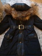 Nieuwstaat! Prachtige half leren winterjas echt bont mt 40, Ophalen of Verzenden, Zo goed als nieuw, Maat 38/40 (M), Zwart