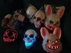 9 nieuwe LED maskers, Hobby en Vrije tijd, Feestartikelen, Ophalen, Nieuw, Feestartikel, Halloween of Griezel