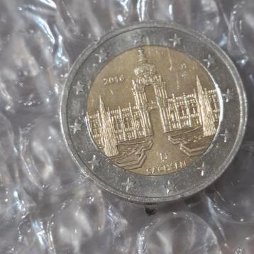 2 Euro Duitsland Saksen 2016 beschikbaar voor biedingen