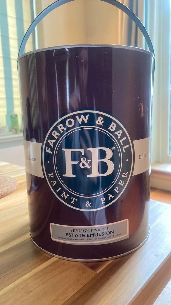Farrow & Ball Skylight No. 205, Doe-het-zelf en Verbouw, Verf, Beits en Lak, Zo goed als nieuw, Ophalen
