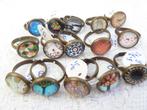 15 paar NIEUWE verstelbare cabochon ringen – thema: diversen, Verzenden, Nieuw, Kleiner dan 17, Dame
