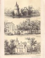 Duurstede Amerongen Zuienstein Litho Schipperus ca. 1890, Antiek en Kunst, Ophalen of Verzenden