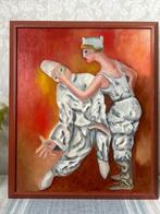 Olieverfschilderij op canvas Unieke compositie!, Antiek en Kunst, Ophalen of Verzenden