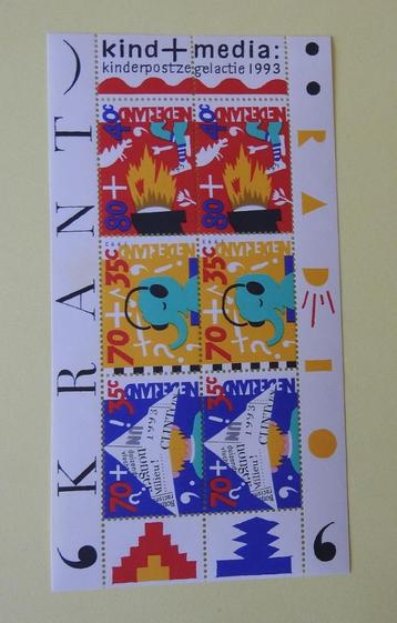 Kinderpostzegels Kind en media  1993 beschikbaar voor biedingen