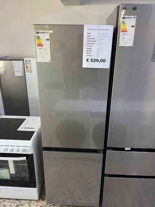 Samsung no frost rvs nieuw koelvriescombinatie, Witgoed en Apparatuur, Koelkasten en IJskasten, Nieuw, Met aparte vriezer, 200 liter of meer
