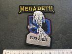 Megadeth leuke for sale shaped patch 96, Verzenden, Nieuw, Kleding