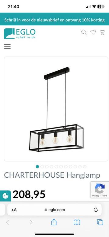 EGLO Charterhouse hanglamp beschikbaar voor biedingen
