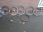 5 fietswielen,fiets wielen, en 2 banden met binnenbanden, Ophalen, Gebruikt, Algemeen, Band