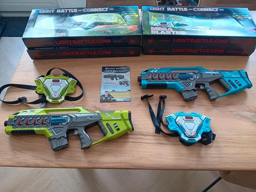 Light battle mega blasters guns (4) + vesten (4), Kinderen en Baby's, Speelgoed | Buiten | Actiespeelgoed, Nieuw, Ophalen of Verzenden