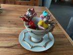 Disney Assepoester Muizen in Kopje Beeldje Tom & Pieter, Ophalen of Verzenden, Zo goed als nieuw, Kunststof, Dierenbeeld