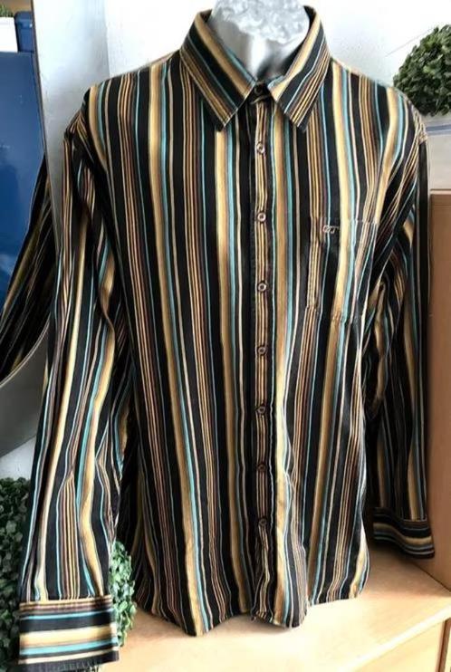 Gin Tonic gestreept overhemd maat 3XL, Kleding | Heren, Overhemden, Zo goed als nieuw, Overige halswijdtes, Overige kleuren, Ophalen of Verzenden
