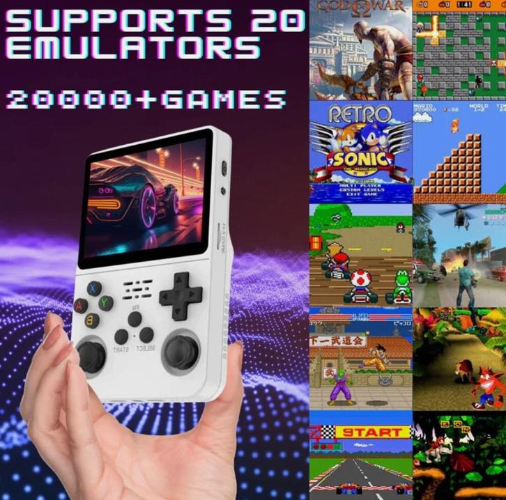 Retro Handheld Console – 1000+ Games, Spelcomputers en Games, Spelcomputers | Sony PlayStation Consoles | Accessoires, Nieuw, PlayStation 1