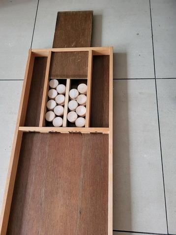 Vintage SJOELBAK met 30 schijven, 200 cm lang beschikbaar voor biedingen