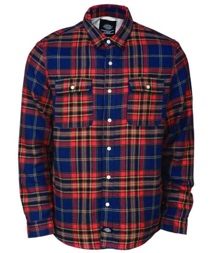 DICKIES ANNANDALE SHIRT medium, Kleding | Heren, Truien en Vesten, Nieuw, Maat 48/50 (M), Blauw, Ophalen