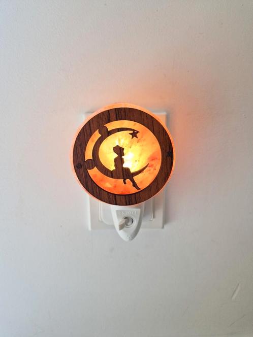 Nieuw maanmeisje nachtlamp lampje slaapkamer babykamer maan, Verzamelen, Mineralen en Fossielen, Mineraal, Ophalen of Verzenden