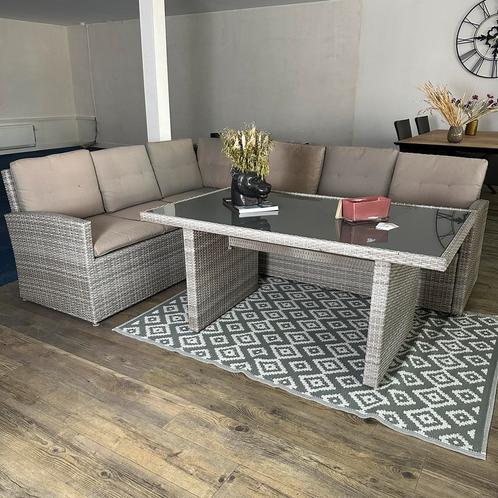 Wicker Loungeset / Tuinset – Gebruikte set in goede staat, Tuin en Terras, Tuinsets en Loungesets, Gebruikt, Wicker, Verzenden