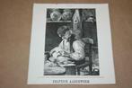 Antieke gravure - Plateelschilder Cornelis Tulk - 1878 !!, Antiek en Kunst, Kunst | Etsen en Gravures, Ophalen of Verzenden