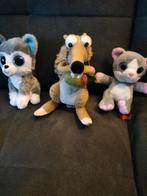 Knuffels scrat ice age ty knuffel en een kat met glitter oge, Kinderen en Baby's, Speelgoed | Knuffels en Pluche, Ophalen of Verzenden