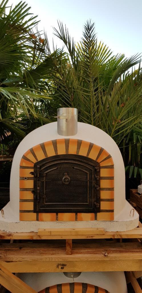 Houtgestookt steenoven Livorno Ambiënta ISO PRO 100cm, Tuin en Terras, Buitenkeukens, Nieuw, Houtskool, Vrijstaand, Ophalen