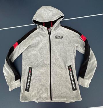 Jongens sweatvest sweat vest 158 164 grijs rood beschikbaar voor biedingen