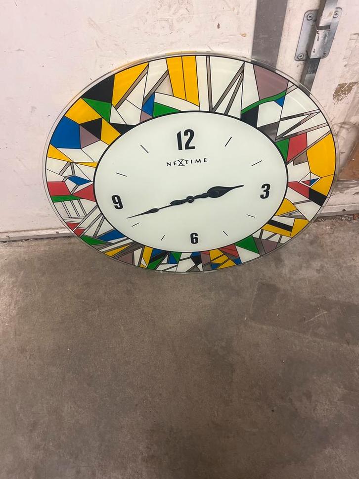 Mooie Nextime Wandklok, Huis en Inrichting, Woonaccessoires | Klokken, Zo goed als nieuw, Wandklok, Analoog, Ophalen