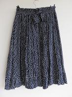 Bardehle donkerblauwe lange rok met witte stippen maat 38, Kleding | Dames, Rokken, Maat 38/40 (M), Blauw, Ophalen of Verzenden