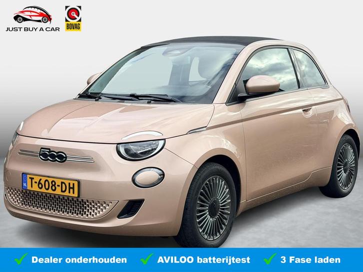 Fiat 500 C Icon 42 kWh SoH 92,1 % / Stoelverwarming / 3 Fase, Auto's, Fiat, Bedrijf, Te koop, 500C, ABS, Airbags, Airconditioning