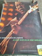 grolsch en blues, Ophalen of Verzenden, Zo goed als nieuw, Reclamebord, Plaat of Schild, Grolsch
